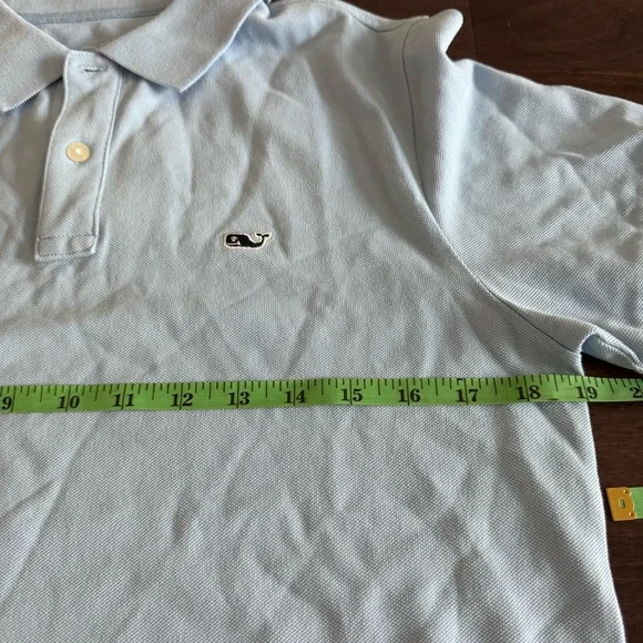 Vineyard Vines Sky‎ Blue Heritage  Pique Polo Shirt, Size XS - Picture 6 of 13